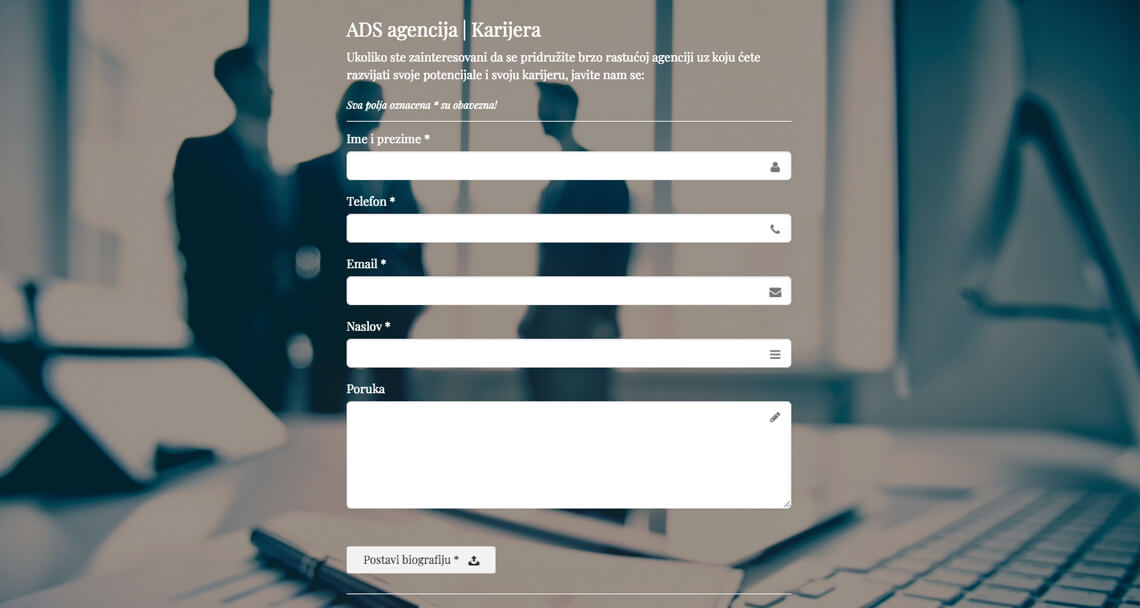 Zea Stim R&D - Izrada web sajta - ADS osiguranje