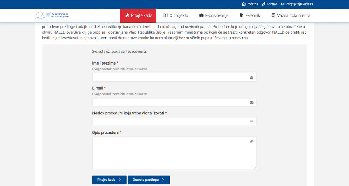 Zea Stim R&D - Izrada web sajta - e-uprava