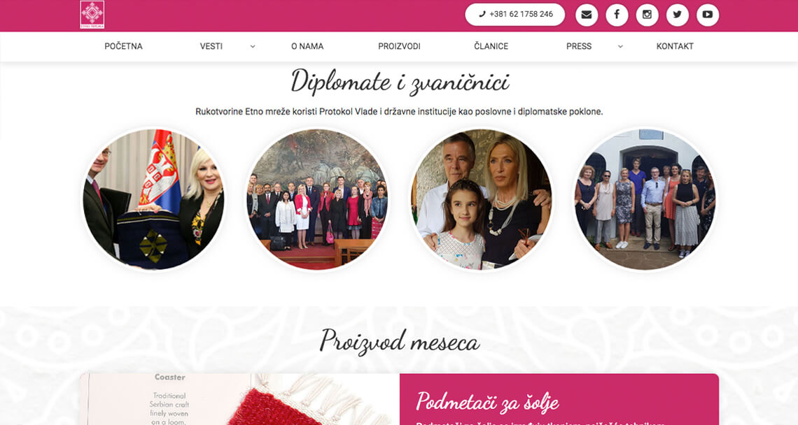 Zea Stim R&D - Izrada web sajta - Etno mreža
